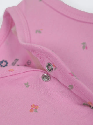Baby Pink Floral Jabla & Shorts Set - Kidulan