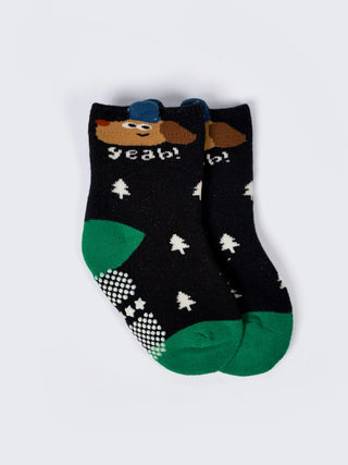 Kids Anti-Slip Cotton Socks – Pack of 2 - Kidulan