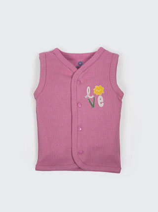 Baby Sleeveless Ribbed Cotton Jabla & Shorts Set - Kidulan