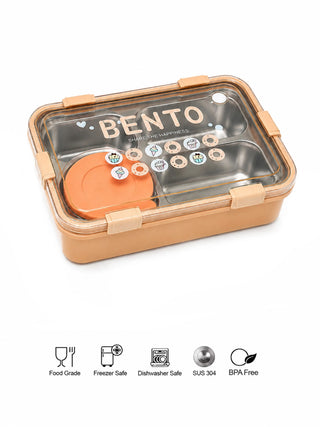 Stainless Steel Bento Lunch Box 1000ml - Kidulan