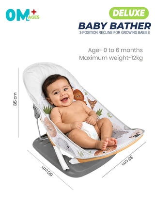 Deluxe Baby Bather with 3-Position Recline - Kidulan