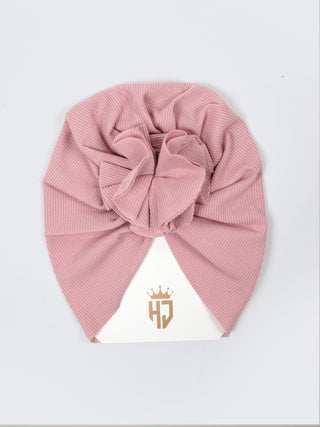 Baby Girls Turban Headwrap - Yellow & Pink - Kidulan