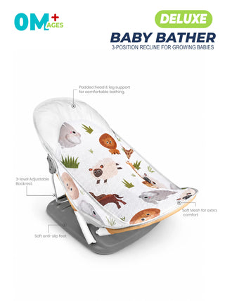 Deluxe Baby Bather with 3-Position Recline - Kidulan