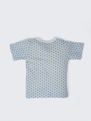 Baby Heart Printed Half Sleeve Jabla & Shorts Set - Kidulan