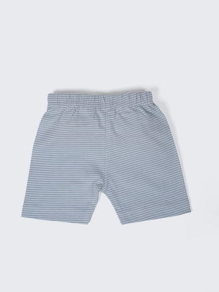 Baby Striped Half Sleeve Jabla & Shorts Set - Kidulan