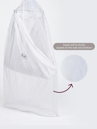 Cotton Baby Cradle Net – White - Kidulan