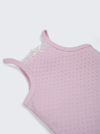 Baby Girls Cotton Camisole Bodysuit 2-Piece Combo - Kidulan