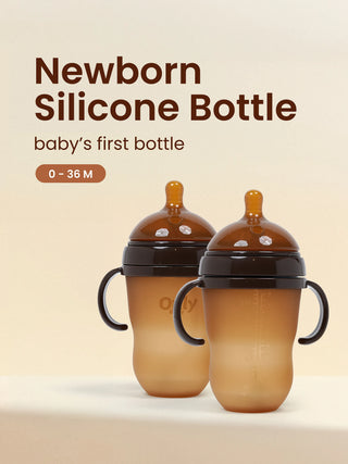 Soft Silicone Anti‑Colic Baby Feeding Bottle – BPA‑Free - Kidulan