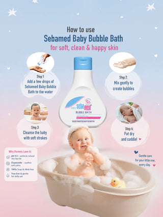Baby Bubble Bath with Camomile – 200ml - Kidulan