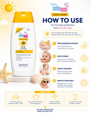 Baby Sun Care Lotion SPF 50+ – 200ml - Kidulan