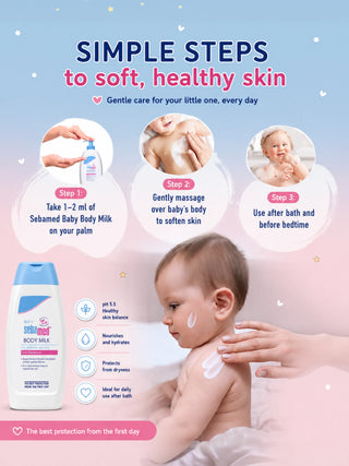 Baby Body Milk with Panthenol – 100ml - Kidulan