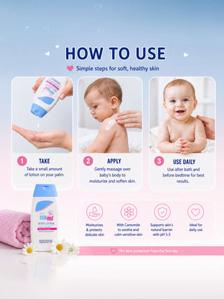 Baby Body Lotion with Camomile 150ml - Kidulan