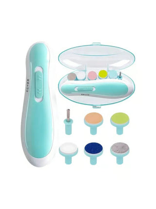 Electric Baby Nail Trimmer – 6 Grinding Heads with LED Light - Kidulan