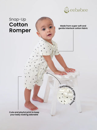 2 Pc Baby Romper Set with 3 Pc Waterproof PEVA Bib Combo - Kidulan