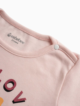 BABY GIRL LONG SLEEVE GRAPHIC TEE - Kidulan