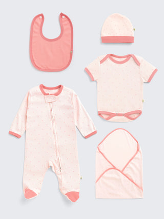 Baby Essentials Gift Set 6 pc Combo with Free 10pc Washcloths - Kidulan
