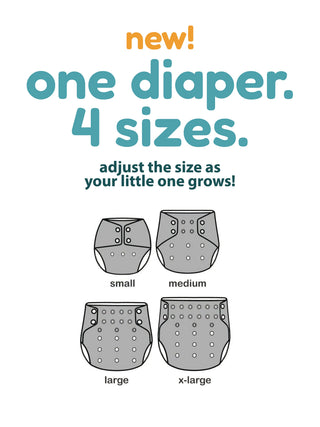 Reusable Sky Parachute Print Baby Cloth Diaper with Insert – Adjustable Washable Pocket Diaper - Kidulan