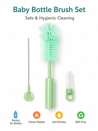 Baby Bottle Cleaning Brush Set - Kidulan