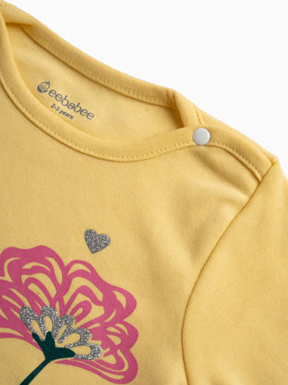 BABY GIRL LONG SLEEVE GRAPHIC TEE - Kidulan