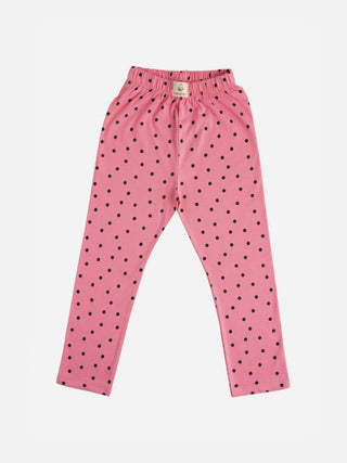 GIRLS MY CUTE FLOWERS FULL SLEEVE GRAPHIC TEE WITH STRETCHY LEGGINGS - Kidulan