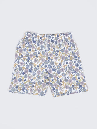 Baby Cotton Jabla & Shorts Combo Set – Floral Printed Sleeveless Baby Set - Kidulan