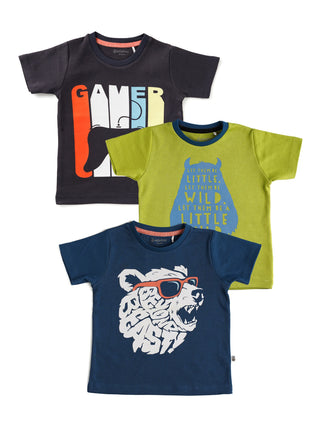 BOYS GRAPHIC TEE 3 PCS - Kidulan