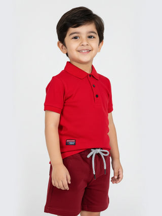Smart Snap Polo Tees for Baby Boys - Kidulan