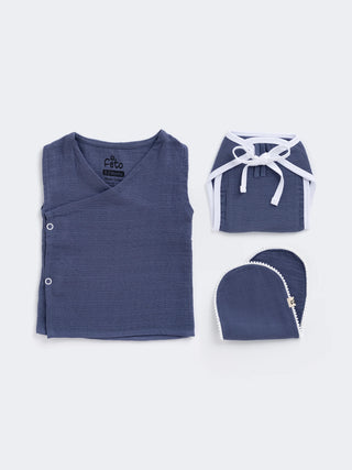 Feto Cotton Muslin Newborn Essentials Kit Set - Kidulan