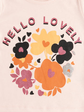 BABY GIRL LONG SLEEVE GRAPHIC TEE - Kidulan